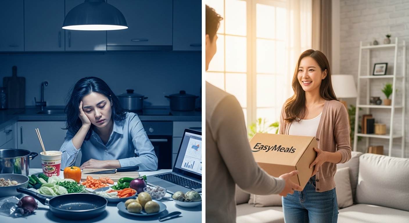 워킹맘의 이유식 해방일지: 직접 만든 정성 vs 유기농 배달의 현실 (feat. 텅장과 평화 사이)