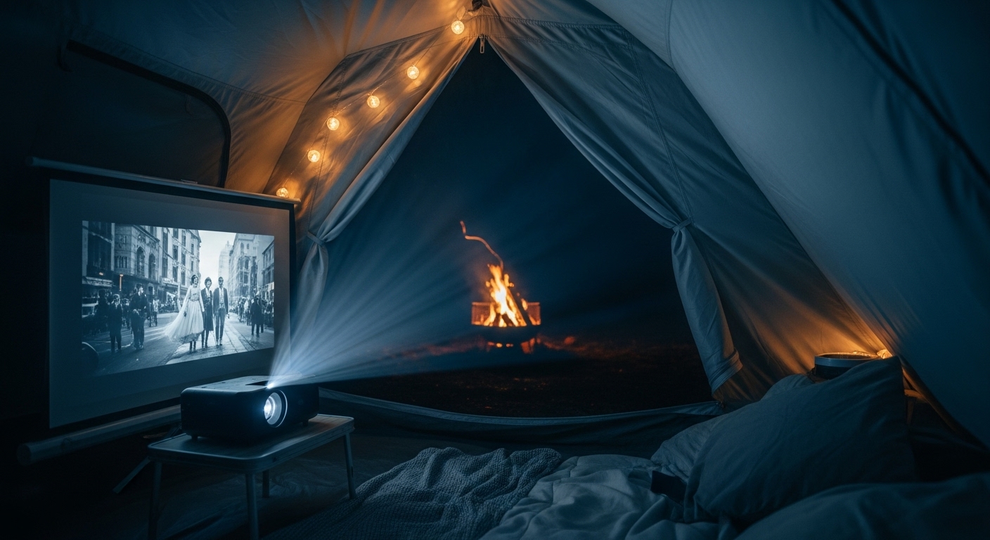 캠핑장 영화관의 로망 vs 현실: 미니 빔 프로젝터, 돈 버리지 않는 법
