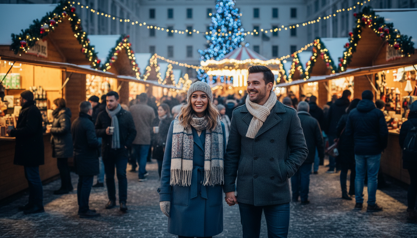 로맨틱 연말! ✨ 커플 크리스마스 마켓 데이트, 제가 직접 겪은 꿀팁 대방출!